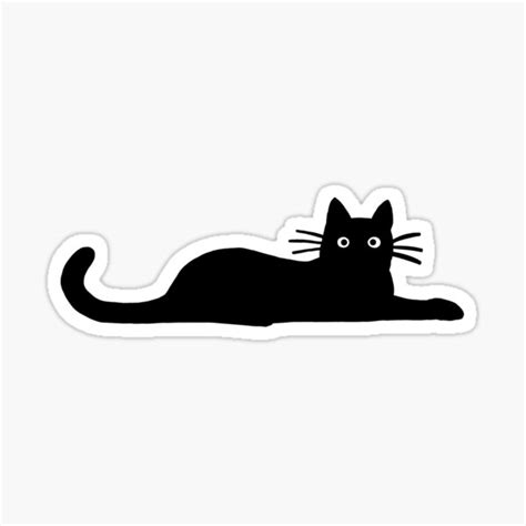 Black Cat Sticker For Sale By Jenn Inashvili Redbubble