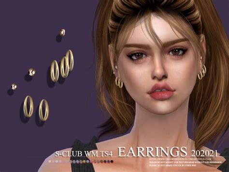 Earrings 202021 By S Club Wm At Tsr Sims 4 Updates