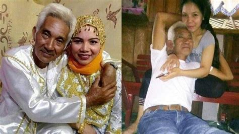 Viral Pernikahan Sejoli Kakek Nikahi Gadis Muda Pamer Kemesraan Di Atas Ranjang Tribun