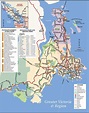 Greater Victoria tourist map
