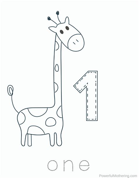 Printable Animal Themed Number Mats