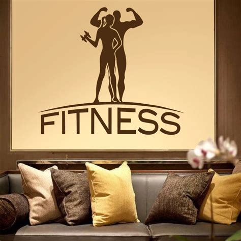 Dctal Car Gym Sticker Fitness Decal Bodybuilding Posters Name Vinyl