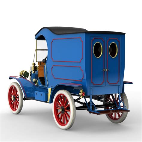 T Delivery Van 1913 3d Model
