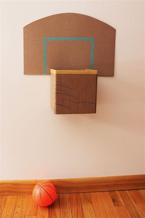 How To Make A Cardboard Basketball Hoop Caitlin Betsy Bell