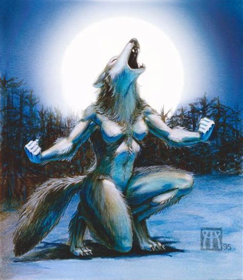 Female Werewolf Howling Werewolf Art Female Werewolves Werewolf Girl