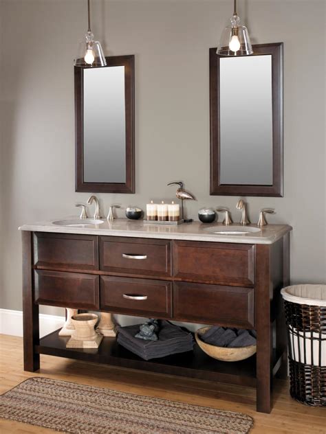 Craftsman style bathroom designs feature rich custom wood vanities, handcrafted stone or woodwork, beautiful tile and elegant lighting. Bathroom Cabinet Styles and Trends | HGTV