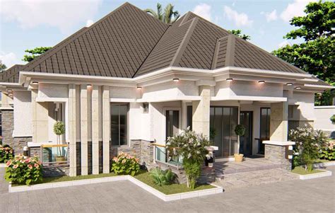 Modern Bungalow House Design In Nigeria Reverasite