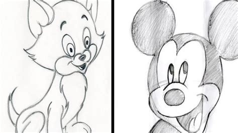 Update 83 Sketch Drawings Of Cartoons Super Hot Vn