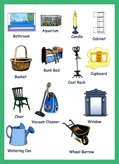 Household Items Vocabulary