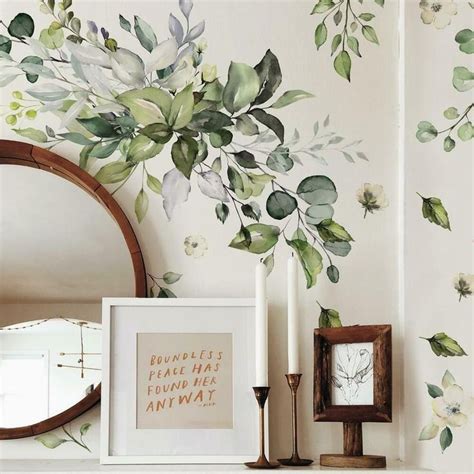 Watercolor Floral Arrangement Peel And Stick Giant Wall Decals In 2021