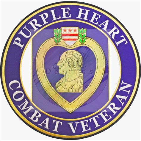 Purple Heart Combat Veteran Military Wreath Sign 8 Inch Etsy