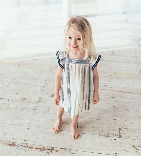 Fabric Stripe Dress Dresses Baby Girl 3 Months 3 Years Kids