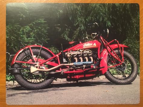 Tin Sign Vintage Indian Motorcycle 4 Ebay