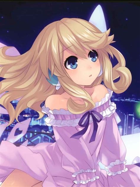 Hyperdimension Neptunia What Anime Is This Blonde Girl Wearing A Purple Dress From Anime