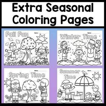 Free printable summer coloring pages. Sight Word Coloring Sheets Bundle {All 4 Seasons!} Sight ...