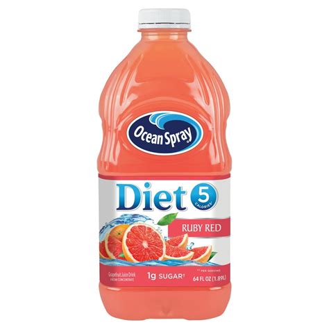 Ocean Spray Diet Ruby Red Grapefruit Juice Drink 64 Fl Oz Walmart