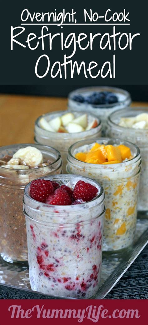 Cook another 5 mins, then remove from heat and cover. Overnight, No-Cook Refrigerator Oatmeal