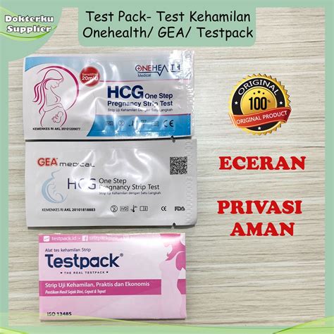 Jual Tes Kehamilan Onehealth Gea Testpack Test Pack Tes Hcg Tespek Hamil Shopee Indonesia