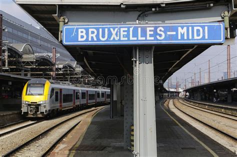Brussels South Railway Station Editorial Photography Image Of