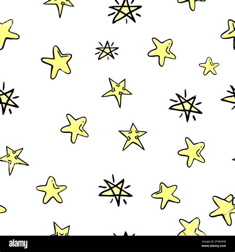 Vector Doodle Star For Background Paper Wrap Banner Curtain Etc