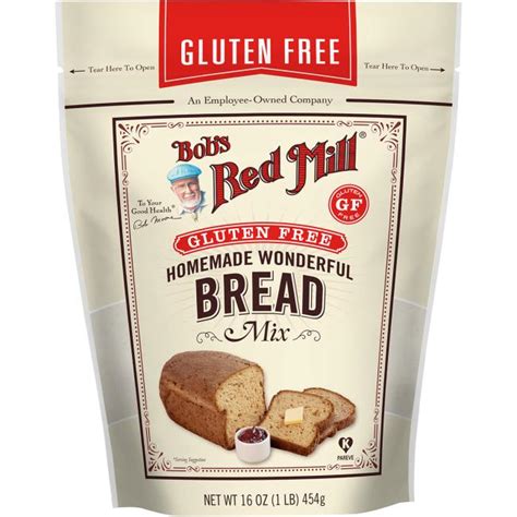 Bobs Red Mill Homemade Wonderful Gluten Free Bread Mix 16 Oz Pkg