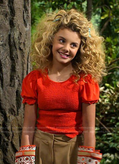 Wornontv Destinys Red Smocked Top And Faux Leather Shorts On Bunkd