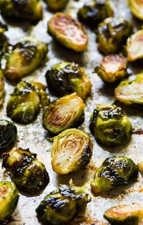 This recipe for oven roasted brussels sprouts with bacon is dedicated to anyone out there who is convinced that they don't like brussels the trick is to roast them in the oven at a high enough temperature that they caramelize and get golden and crispy on the outside, and tender (but not. Roasted Brussels Sprouts | Crispy, Caramelized, and Delicious!