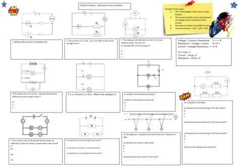 Series And Parallel Circuits Gcse Teaching Resources