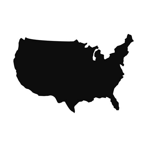 Usa Map Svg United States Map Silhouette Svg Us Map E