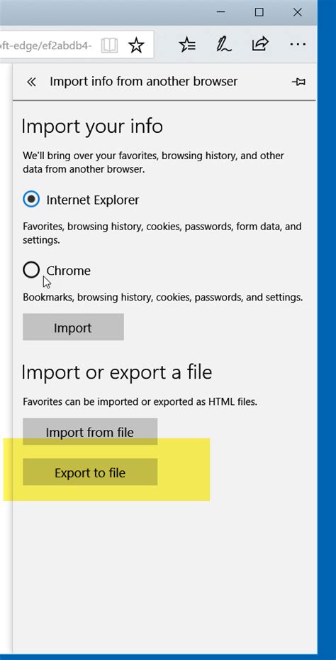 Solved How To Export Bookmarks In Microsoft Edge With No Export Button