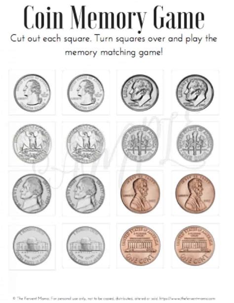 Elementary Coin Activities Printable Pack The Fervent Mama