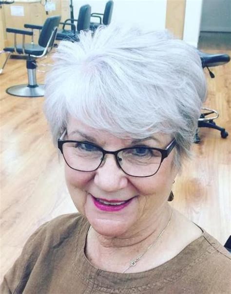 Apr 19, 2020 · short haircuts for older ladies with fine hair, it's nothing unexpected that bounces have gotten the absolute most slanting short hair styles for ladies as of late. Pin on Gray hair