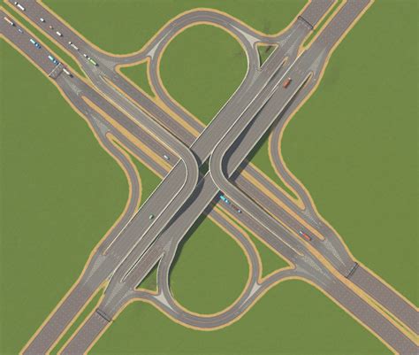 I Made Free Flowing Parclo Stack Interchange As Far As I Know Its My