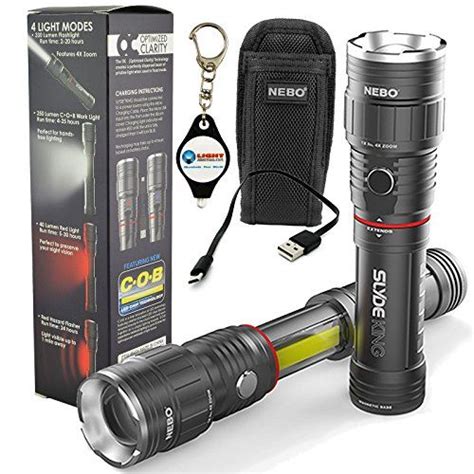 Nebo Slyde King 6434 Rechargeable Led Flashlight Work Light With 6274