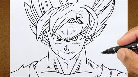 Como Desenhar Goku Super Sayajin Blue Dragon Ball Super