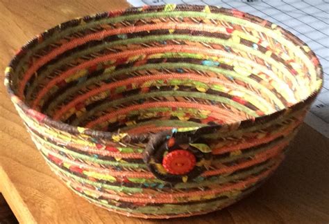 Fabric Rope Bowl I Made Quilt Inspiration Crafts Bowl
