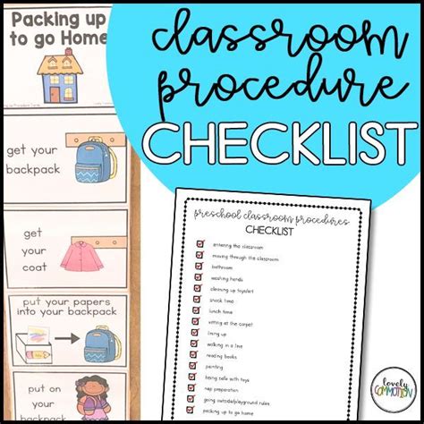 Preschool Classroom Procedure Checklist Lovely Commotion Preschool