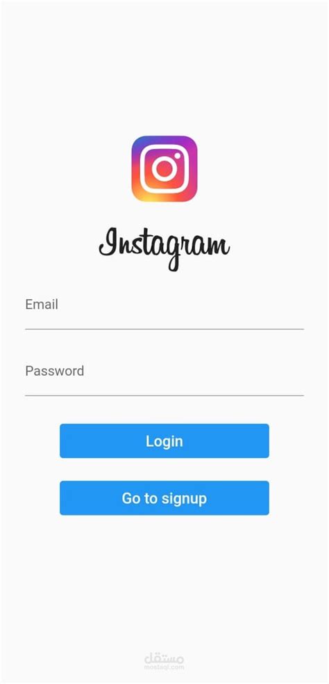 Instagram Login And Signup Pages Clone مستقل