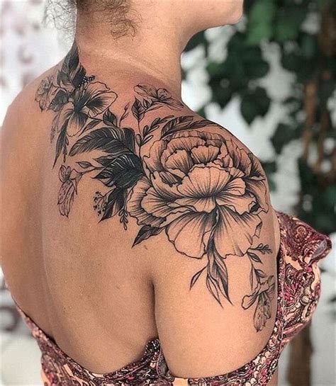 50 gorgeous and exclusive shoulder floral tattoo designs you dream to have page 31 of 50