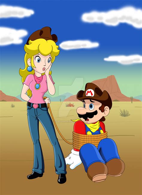 Western Mario And Peach By Famousmari5 On Deviantart