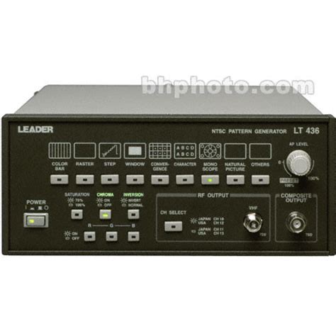 Leader LT-436 NTSC Monoscope Pattern Generator LT436 B&H Photo
