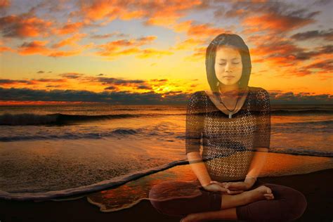 Free Images Meditating Sunset Meditation Yoga