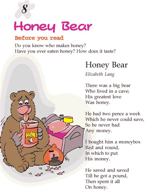 Grade 2 Reading Lesson 8 Poetry Honey Bear Reading Literature Poetry