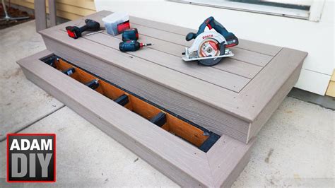 How To Build Porch Steps Composite Decking Youtube How To Build