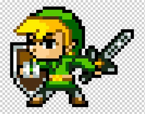 Legend Of Zelda Link Pixelated Illustration La Leyenda De Zelda El