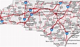 Road Map Of Western North Carolina - Maping Resources