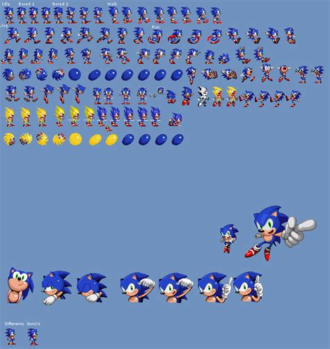 Sonic The Hedgehog Sprites Rendered Edition By Velocitythuser On Images