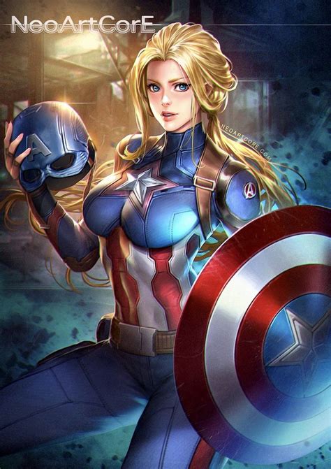 female captain america ️💙 dibujos marvel superhéroes marvel personajes comic