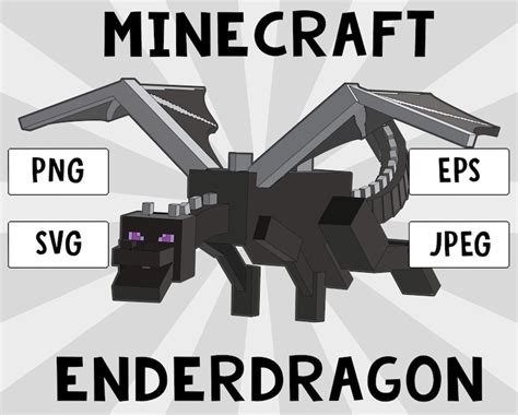 Enderdragon Minecraft Svg Png Eps Etsy