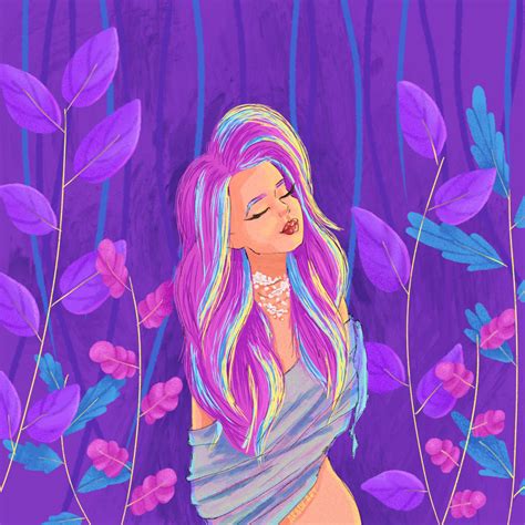 Purple Nude Girl